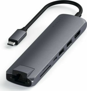 Satechi ST-UCSMA3M USB-C Docking Station με HDMI 4K PD Ethernet Γκρι
