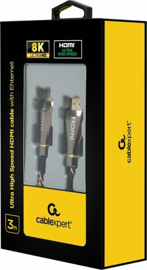 Cablexpert Braided HDMI 2.1 Cable 3m Μαύρο
