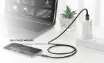 ROCKROSE καλώδιο USB σε USB Type-C Powerline AC, 3A 15W, 1m, μαύρο-μπλε