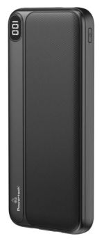 POWERTECH power bank με καλώδια και οθόνη PT-1063 10000mAh, 22.5W, μαύρο