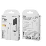 Earphone WK Y19 Lighting White