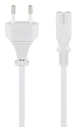 GOOBAY καλώδιο τροφοδοσίας Euro male 2x0.75 mm² 96035, 1.8m, λευκό