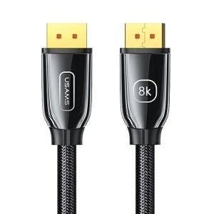 Usams Cable (SJ533DP01) DisplayPort male - DisplayPort male 3m Μαύρο