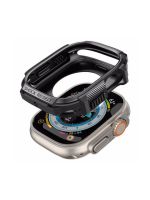 Spigen Rugged Armor Θήκη Σιλικόνης σε Μαύρο χρώμα για το Apple Watch Ultra 49mm