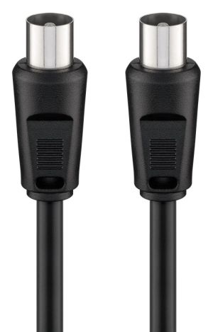 GOOBAY καλώδιο κεραίας αρσενικό 68146, <70dB, CCS, 1.5m, μαύρο