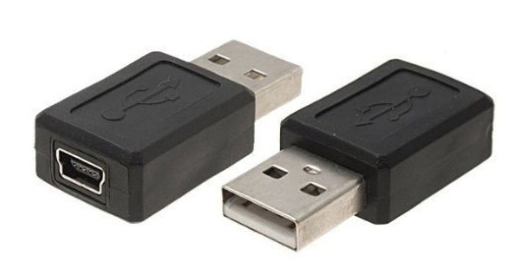 POWERTECH αντάπτορας USB σε USB Mini θηλυκό CAB-U111, μαύρος