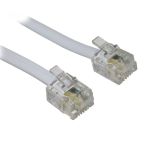 POWERTECH καλώδιο τηλεφώνου RJ11 6P4C CAB-T006, 10m, λευκό