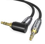 CABLETIME καλώδιο AUX Stereo 3.5mm (1/8") 90 Degree AV311, 1m, μαύρο