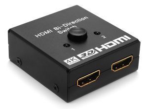 POWERTECH HDMI Bi-Direction switch 2 σε 1, 4K x 2K & 3D, μαύρο CAB-H112