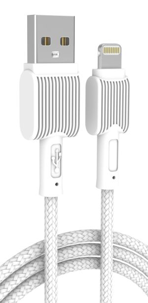 POWERTECH καλώδιο USB σε Lightning eco PTR-0110, 12W 2.4A, 1m, λευκό