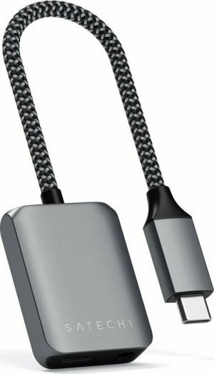 Satechi ST-UCAPDAM Μετατροπέας USB-C male σε 3.5mm / USB-C female Γκρι
