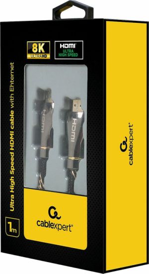 Cablexpert Braided HDMI 2.1 Cable 1m Μαύρο