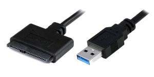 POWERTECH καλώδιο USB 3.0 σε SATA CAB-U032, copper, 0.20m, μαύρο
