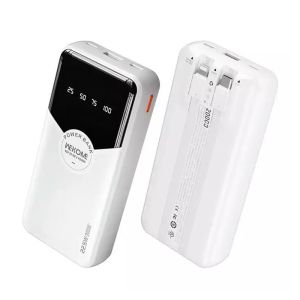 WK WP-59 Power Bank 20000mAh 22.5W με Θύρα USB-A και Θύρα USB-C Λευκό