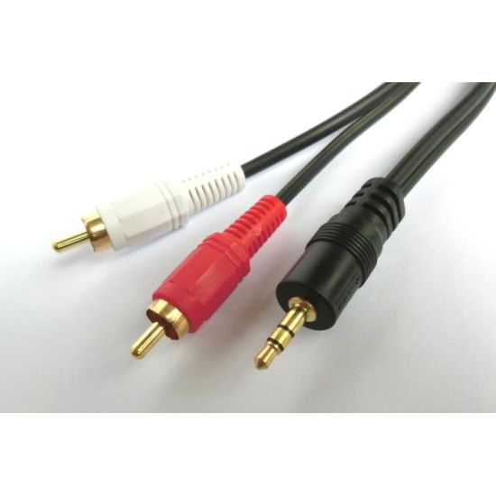 Cable Audio 3.5mm M/2xRCA M 3m Aculine AU-013