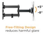 BRATECK επιτοίχια βάση LPA68-223, για οθόνη 23"-43", 30kg