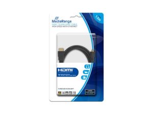 MediaRange HDMI 1.4 Cable HDMI male - mini HDMI male 1.5m Μαύρο