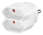 GOOBAY αντάπτορας ρεύματος 51000, 2x Euro, 230V 2.5A, λευκός