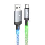 Hoco U112 3A USB-A to USB-C Luminous Data Cable 1m
