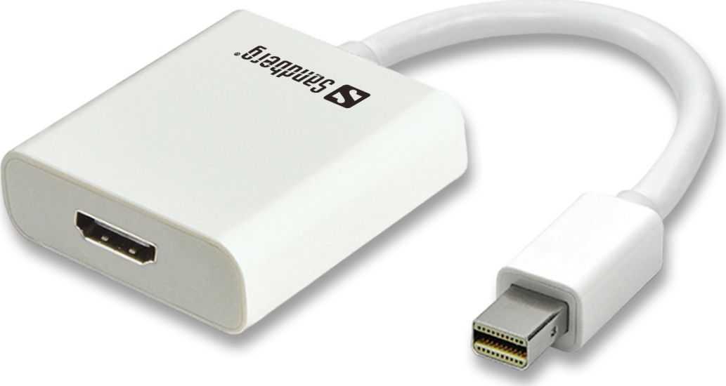 Sandberg 509-03 Μετατροπέας mini DisplayPort male σε HDMI female Λευκό