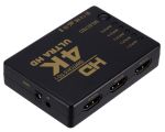 POWERTECH HDMI Amplifier Switch 5 in 1 PTH-052, 4K, 3D, Remote Control