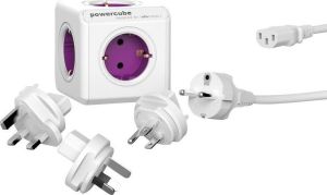 Allocacoc PowerCube 5 Θέσεων με Καλώδιο 1m Λευκό