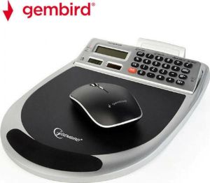 Gembird USB Combo Mouse Pad Medium 322mm με Στήριγμα καρπού Γκρι
