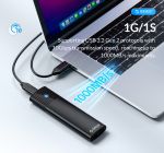 ORICO θήκη για Μ.2 & M.2 NVMe SSD PWDM2-G2, 10Gbps, έως 4TB, μαύρη