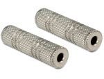 DELOCK Αντάπτορας από jack 3.5mm σε jack 3.5mm, Metal, Silver