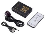 POWERTECH HDMI Amplifier Switch 5 in 1 PTH-052, 4K, 3D, Remote Control