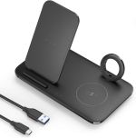 Anker PowerWave 3-in-1 Stand with Watch Charging Cable Holder A2579011 Black